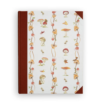 Forest Mushrooms Photo Album: photo albums personalised with woodland design, perfect for countryside home decor.