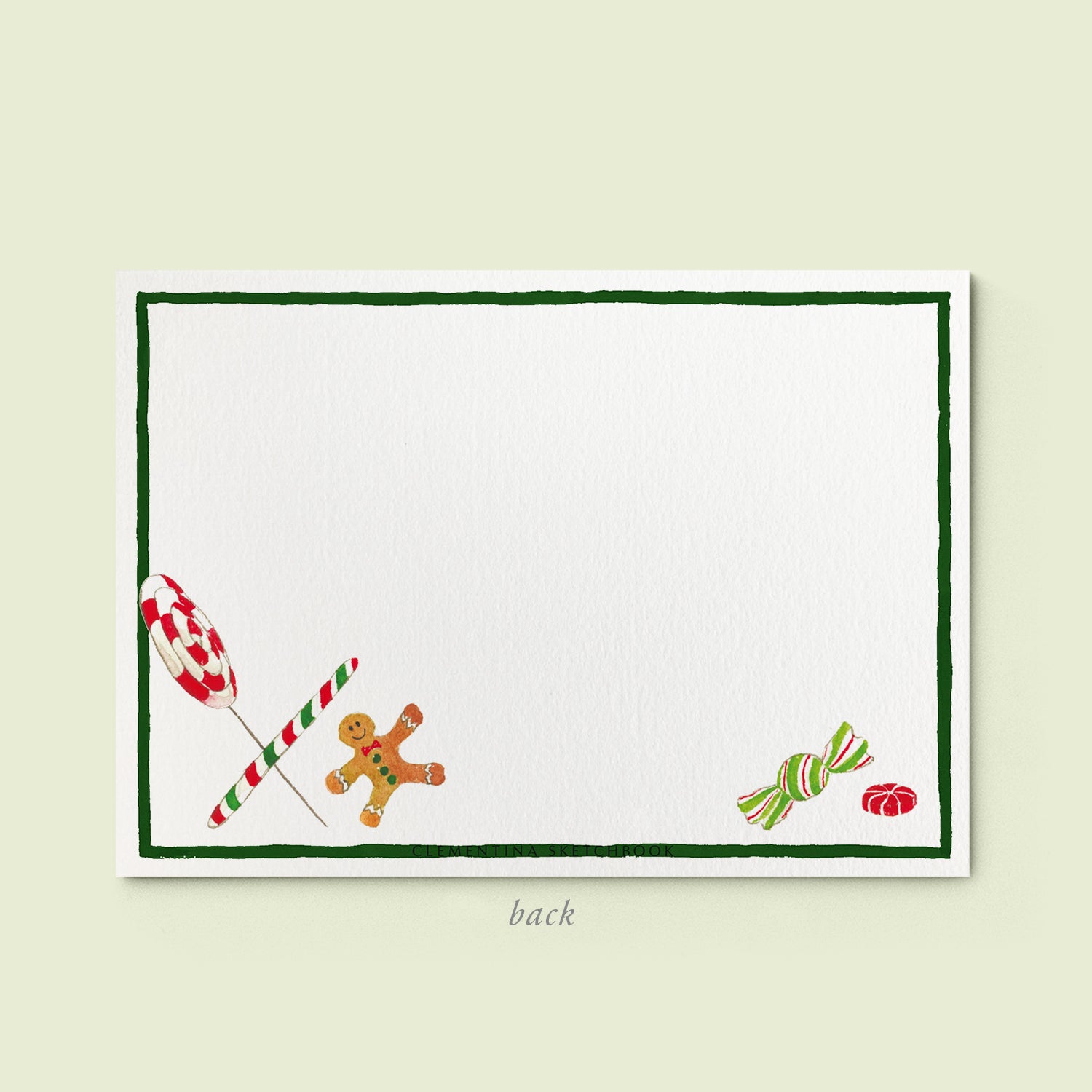 Candy Xmas Stationery Card - 04