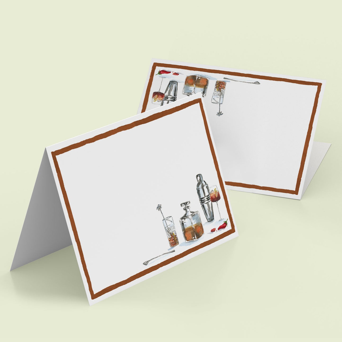 Cheeky Drinks Mini Personal Stationery Cards