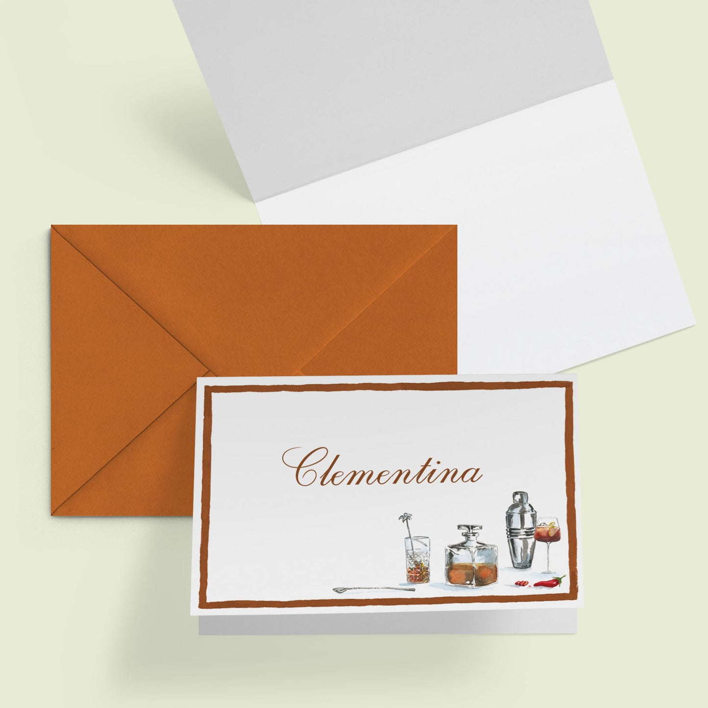 Cheeky Drinks Mini Personal Stationery Cards