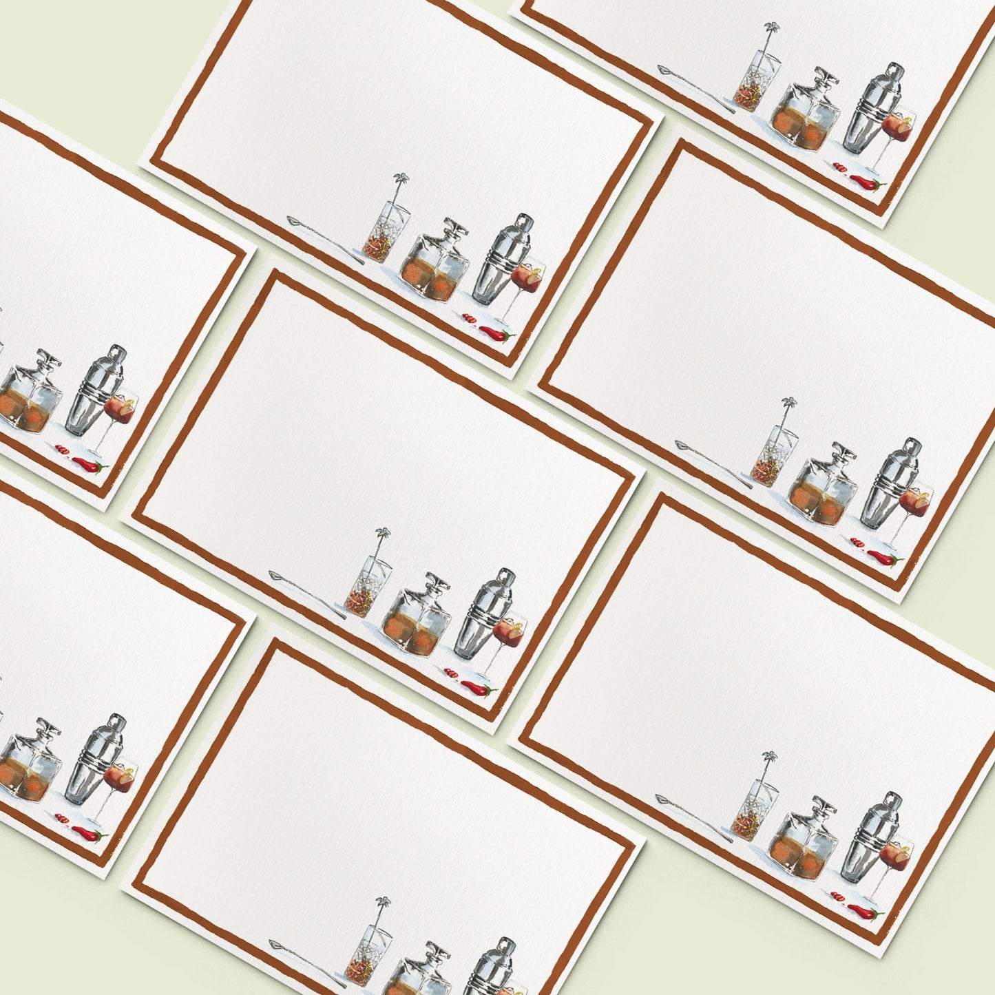 Cheeky Drinks Mini Personal Stationery Cards
