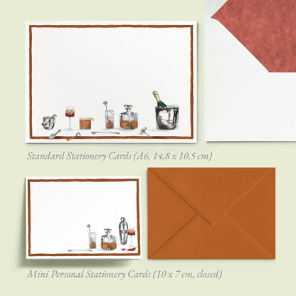 Cheeky Drinks Mini Personal Stationery Cards