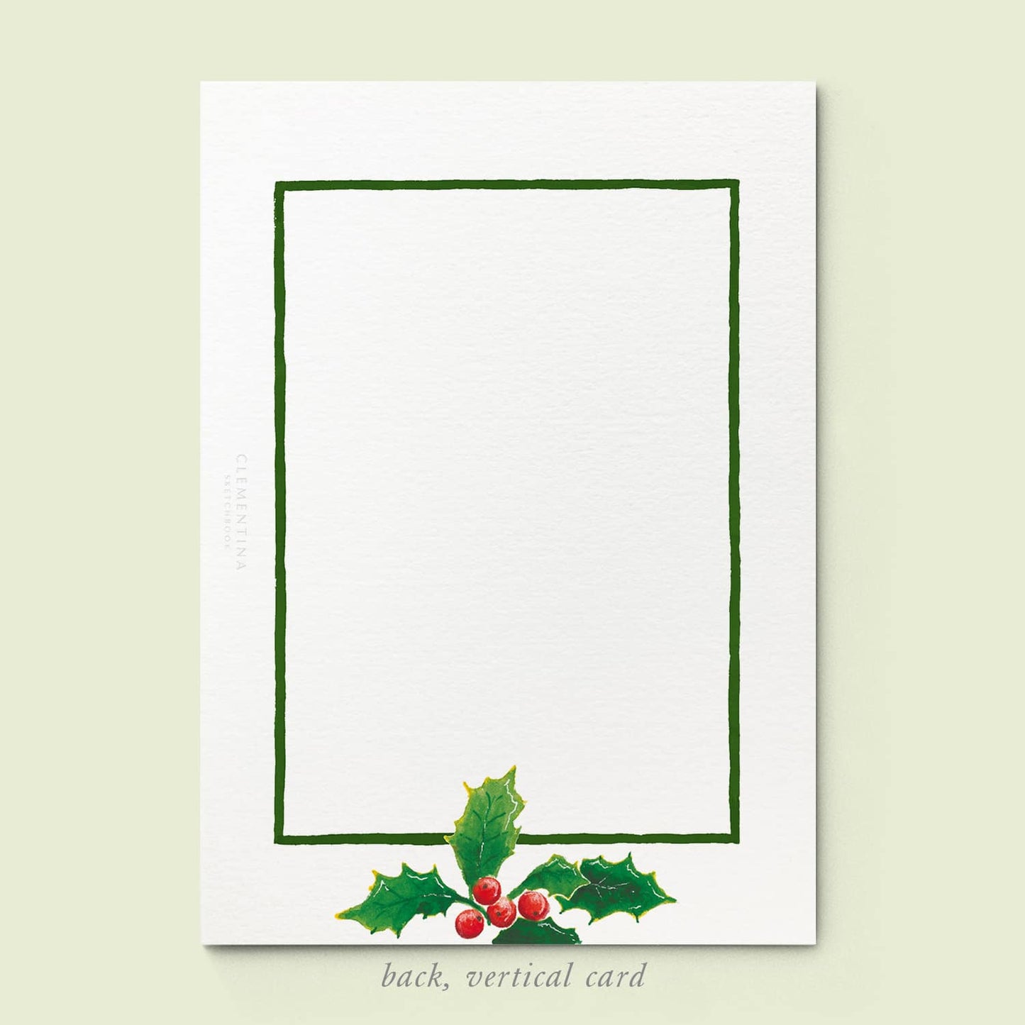 Christmas Holly Family Cards printed - 03