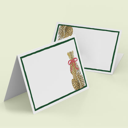 Christmas Leopard Place Cards - 01