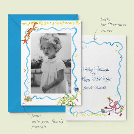 Christmas Under the Sea Family Cards printed - 01