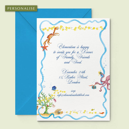 Christmas Under the Sea Invitation Template Mockups - 01 copy