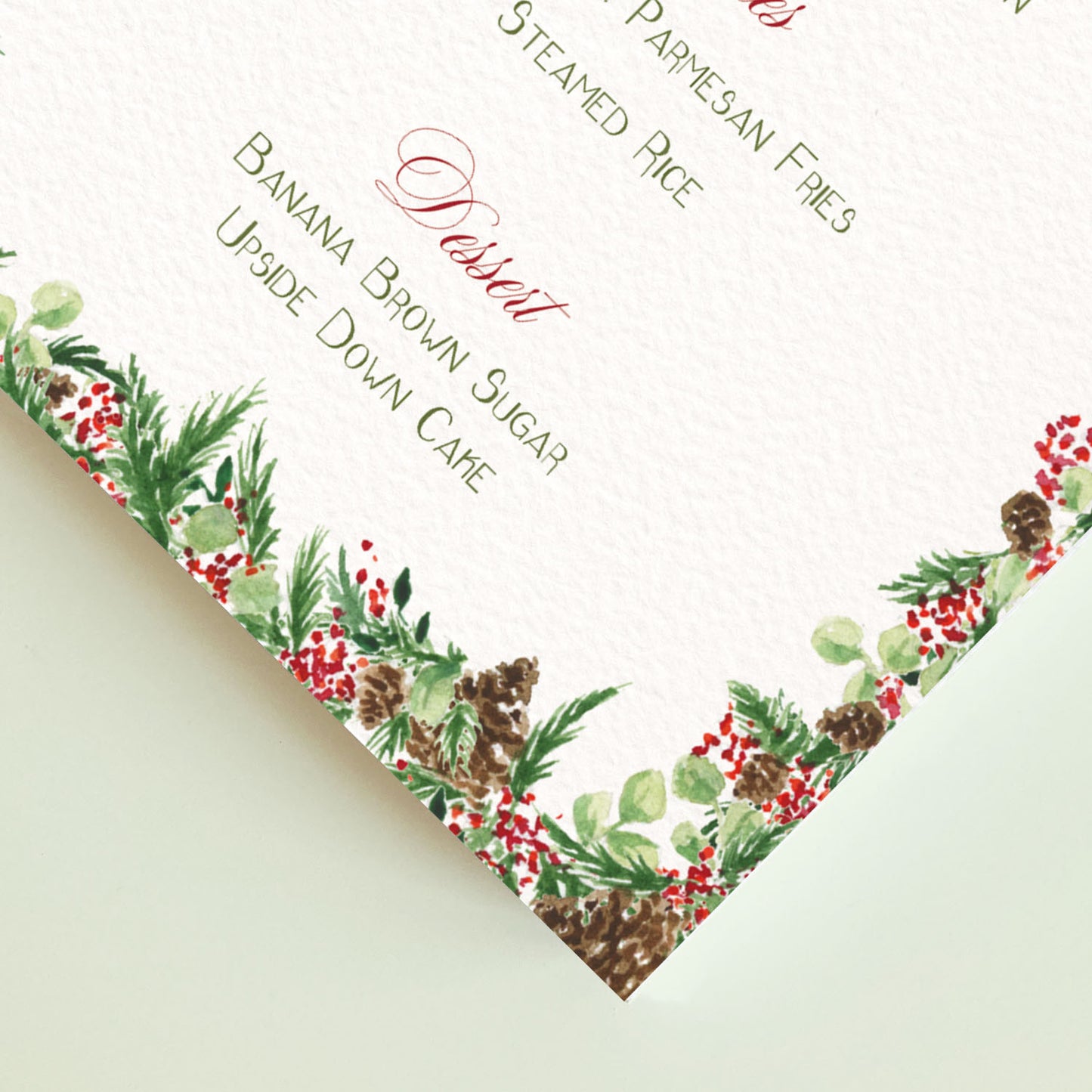 Christmas Wreath Menus - 3