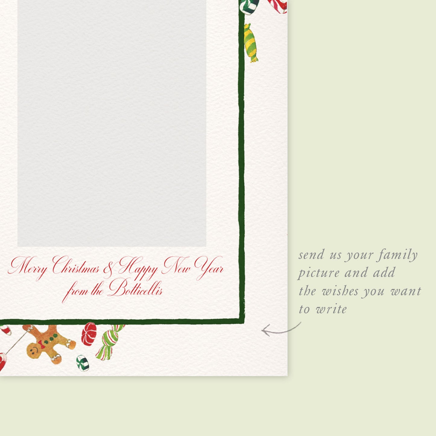 Christmas Candies digital FAMILY CARDS