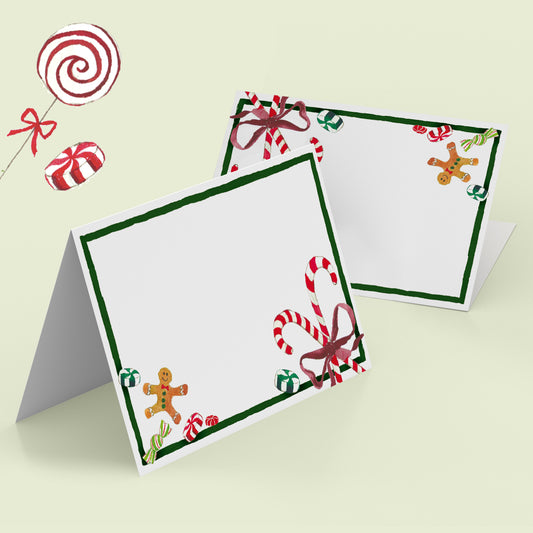 Christmas Candies Place Cards