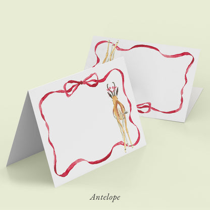 Christmas Safari Place Cards
