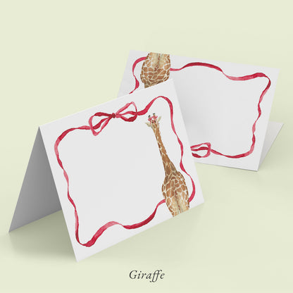 Christmas Safari Place Cards