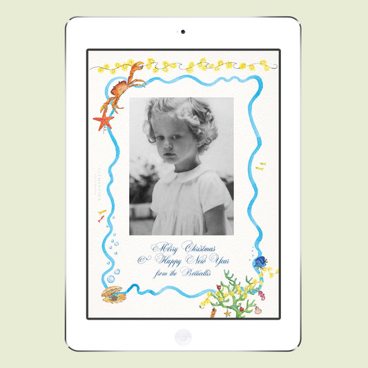 Christmas Under The Sea Digital Family Cards