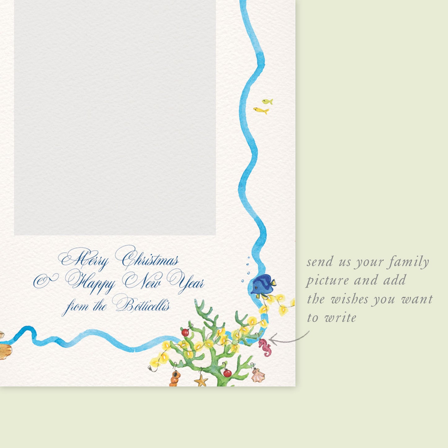 Christmas Under The Sea Digital Family Cards
