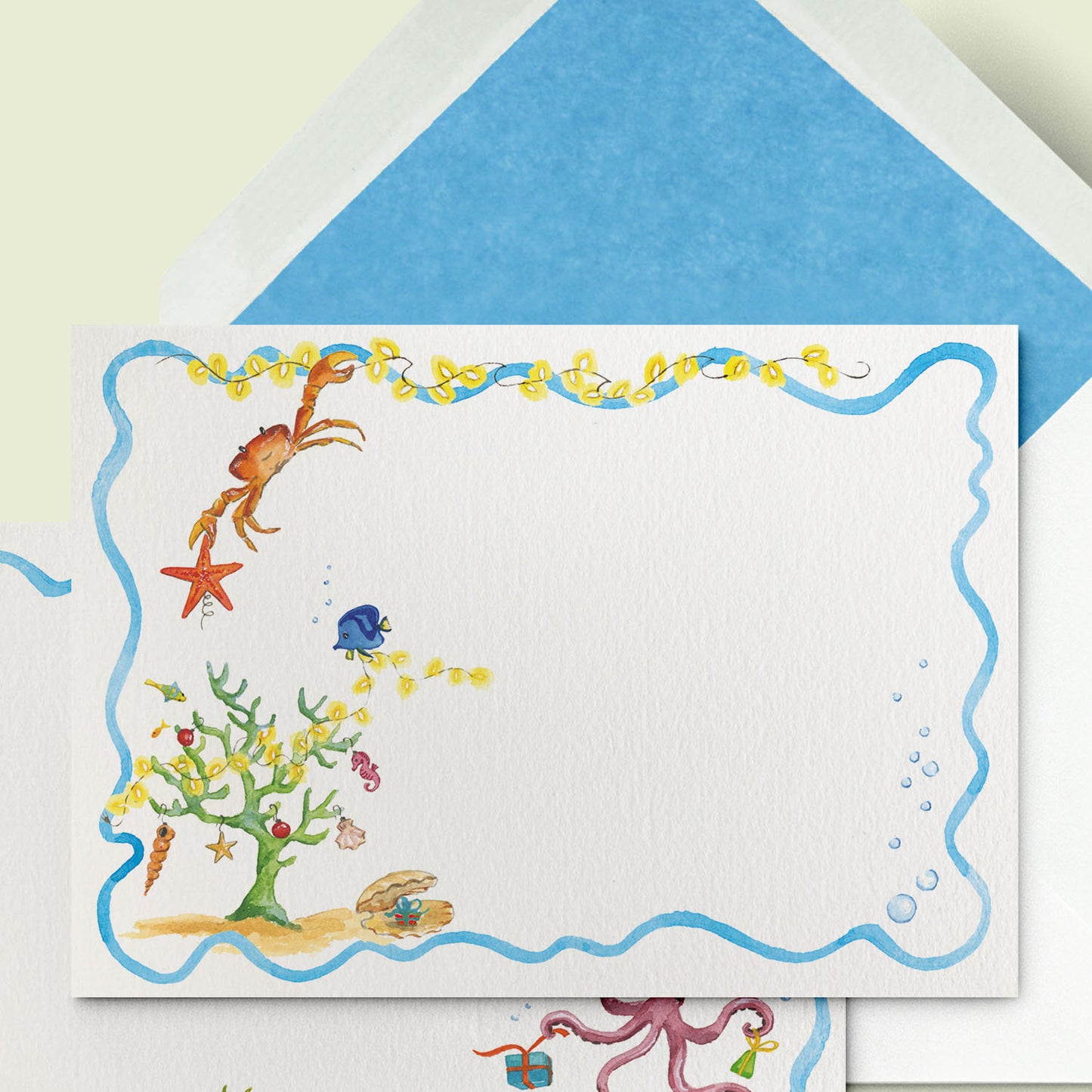Christmas Under The Sea Stationery Cards