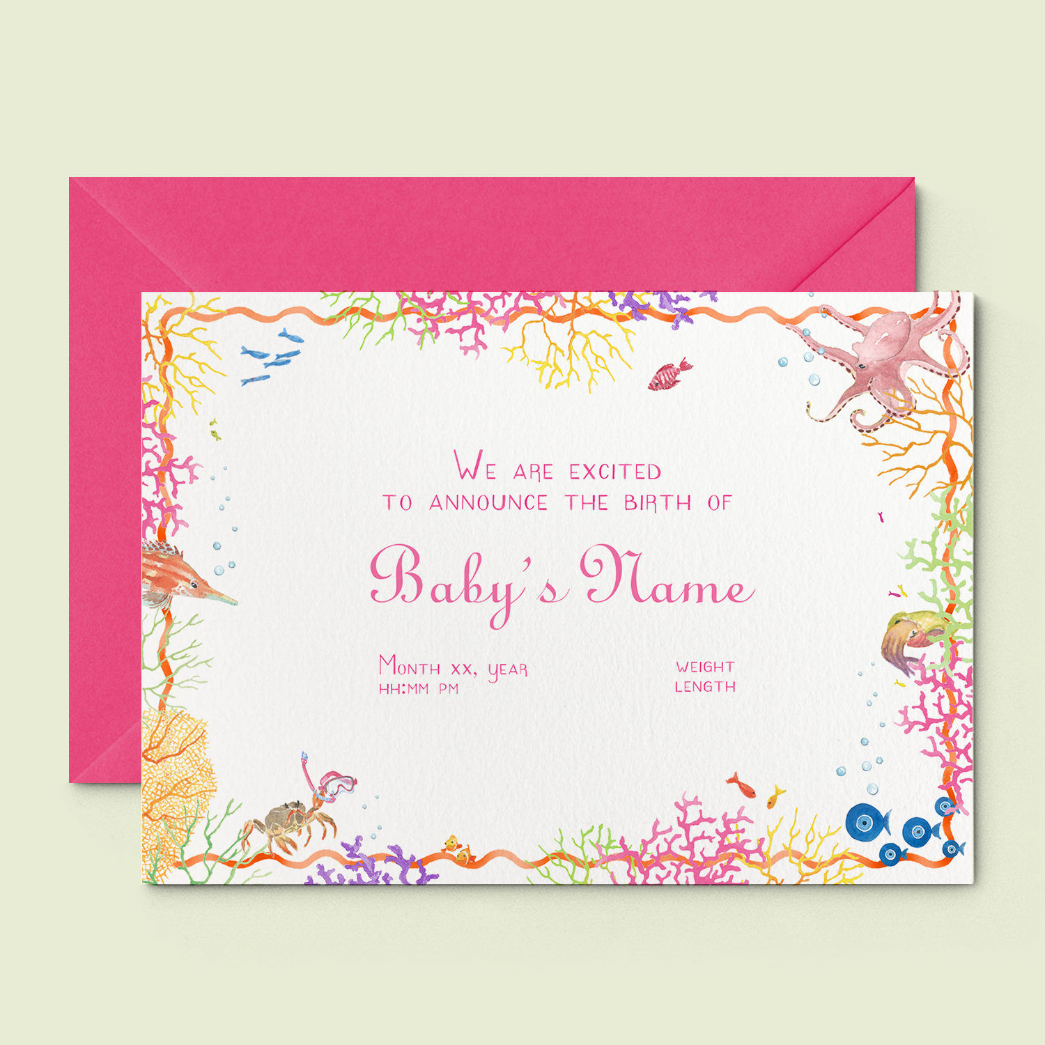Coral-Reef-Printed-Birth-Announcements---Without-Photo---04