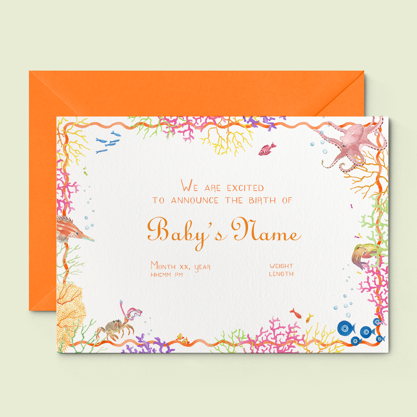 Coral-Reef-Printed-Birth-Announcements---Without-Photo---05