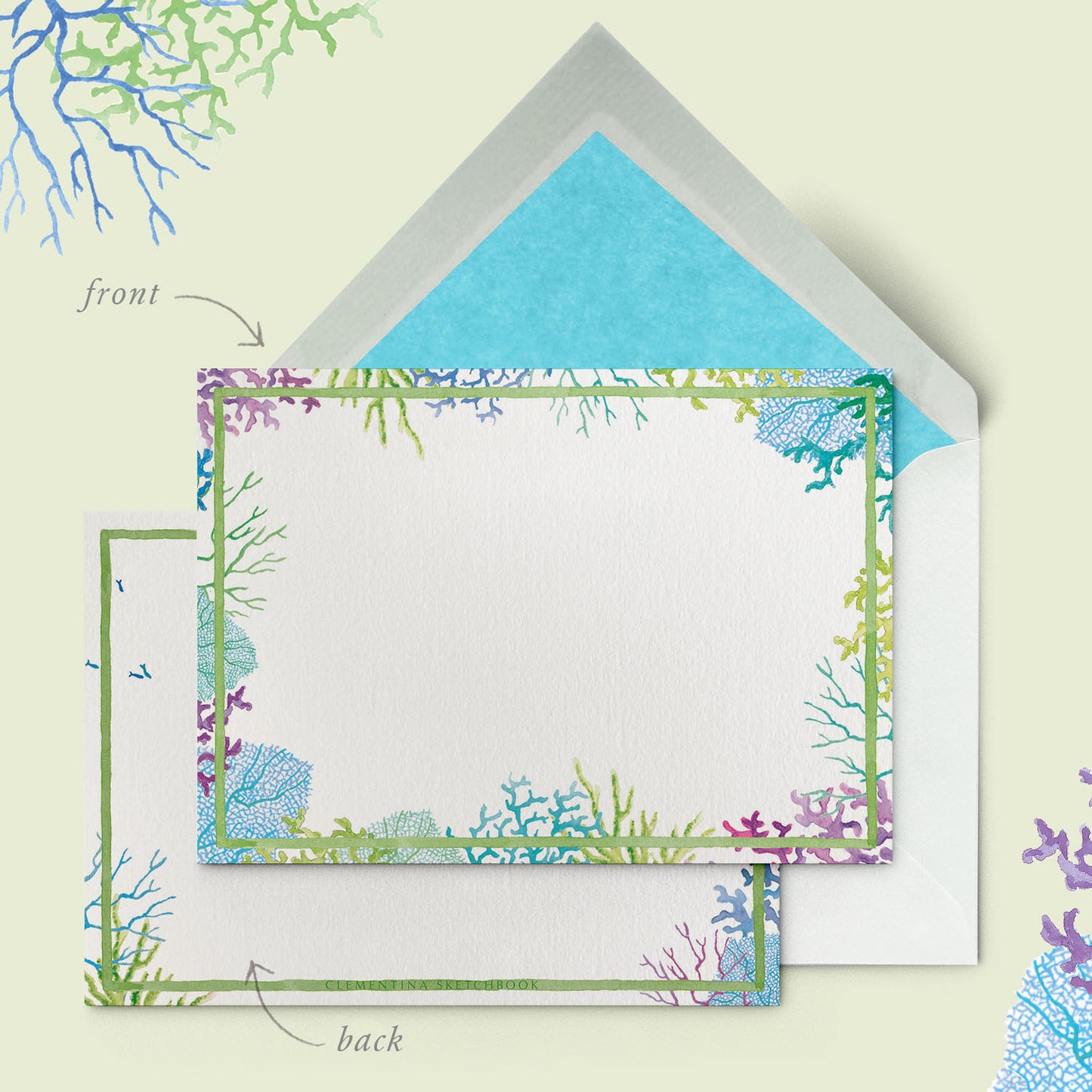 Coral Reefs Stationery Cards
