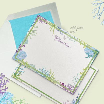 Coral Reefs Stationery Cards