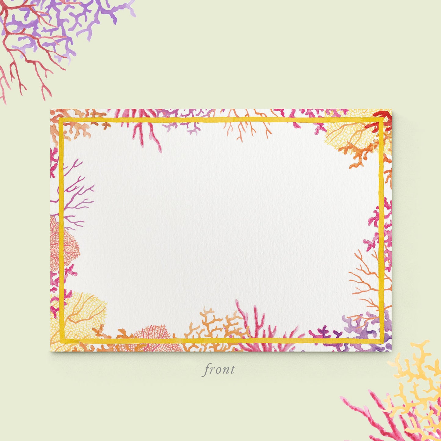 Coral Reefs Stationery Cards