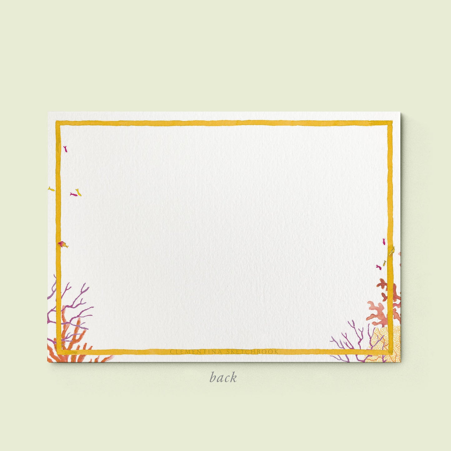 Coral Reefs Stationery Cards