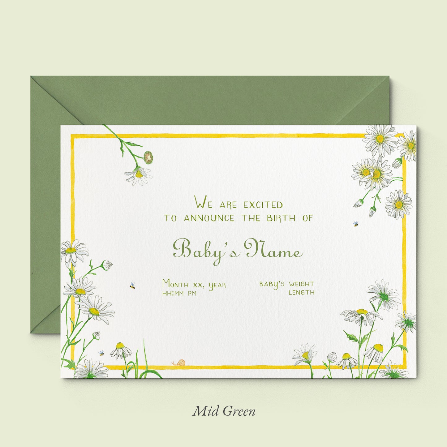 Daisies birth announcement - PRINTED NO PHOTO - 01 copy