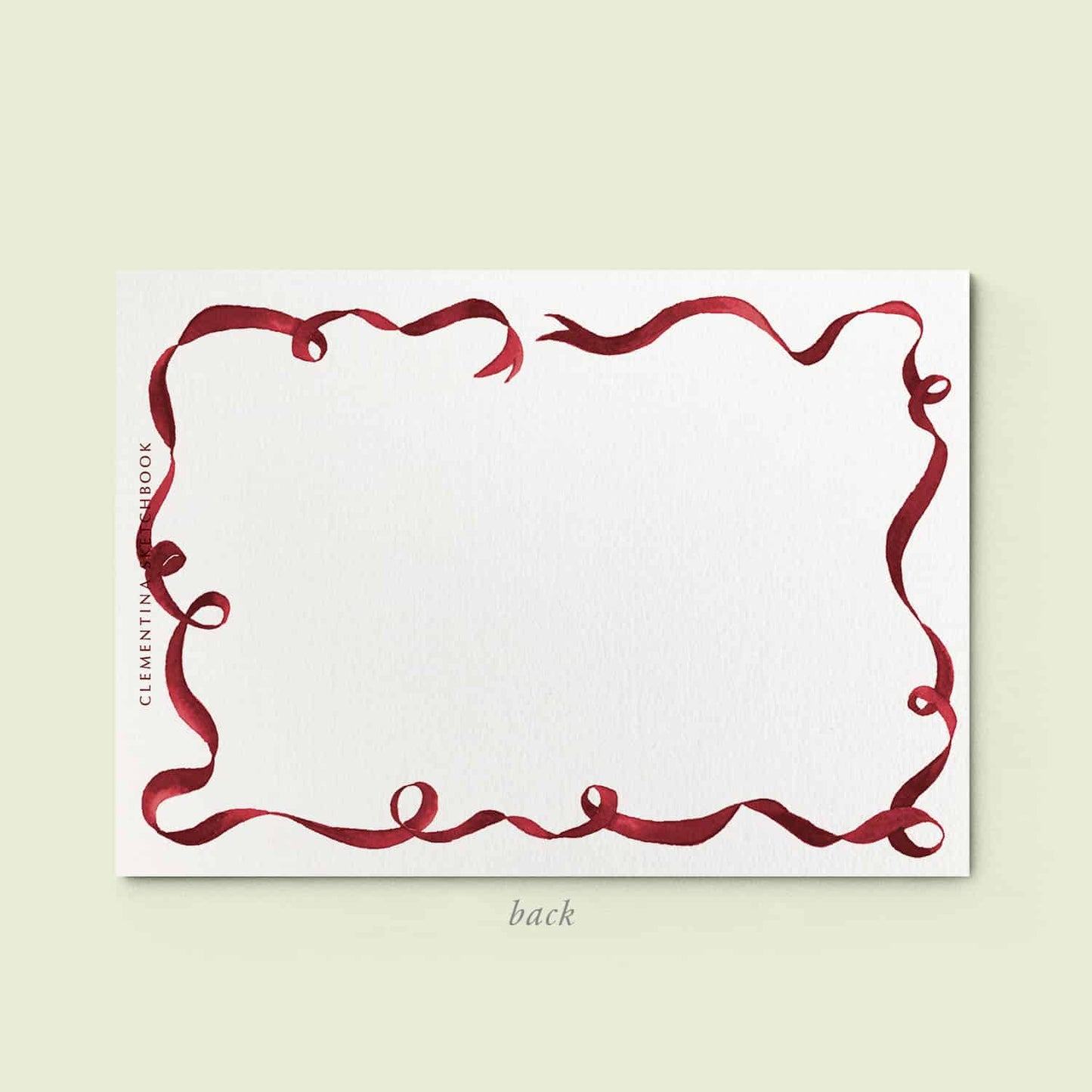 Festive Ribbon Stationery Cards_Burgundy_04