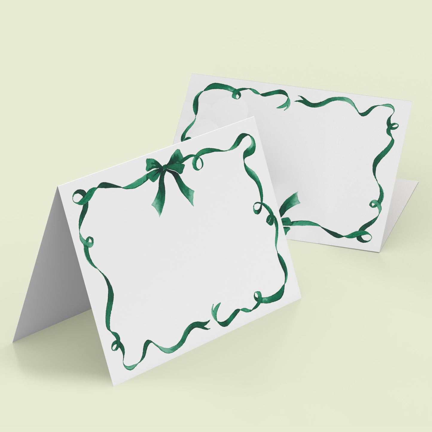 Festive Ribbon Mini Personal Stationery Cards