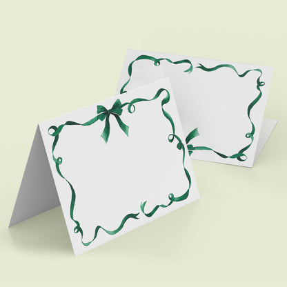 Festive Ribbon Mini Personal Stationery Cards