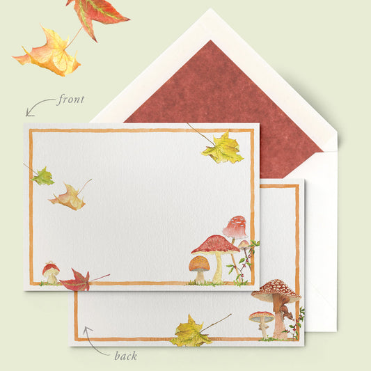 Forest Mushrooms Stationery Cards