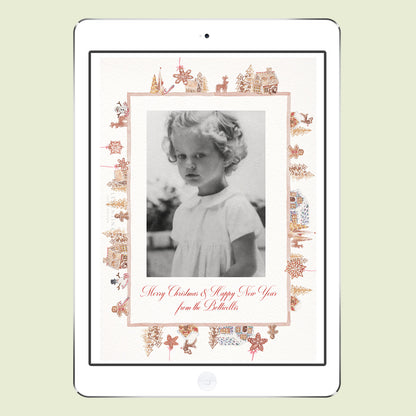 Ginger Bread Houses Digital Family Cards