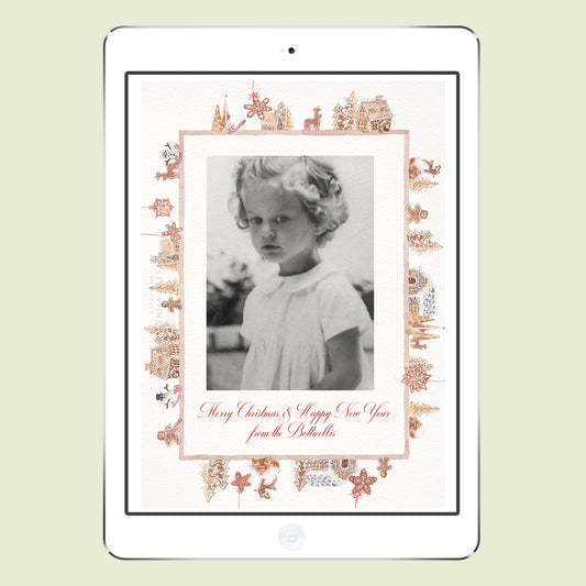 Ginger Bread Houses Digital Family Cards