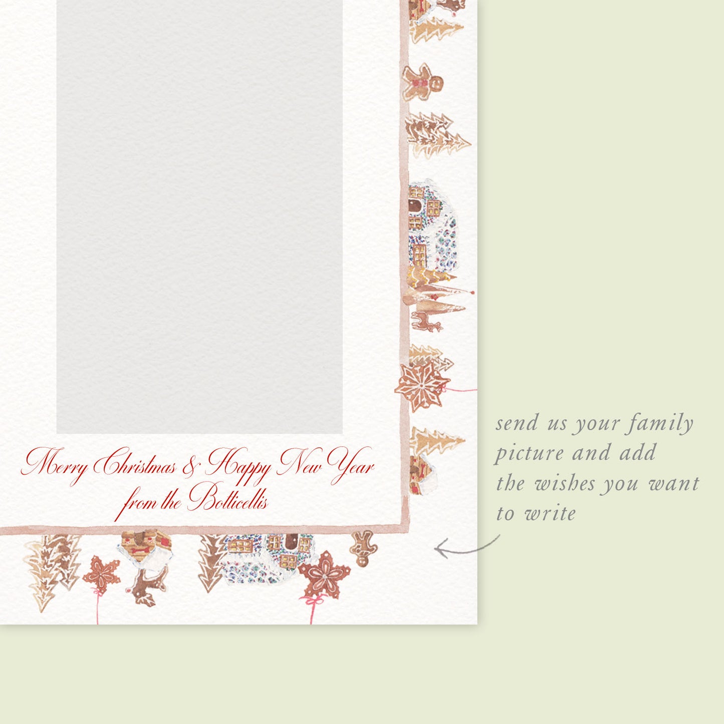 Ginger Bread Houses Digital Family Cards
