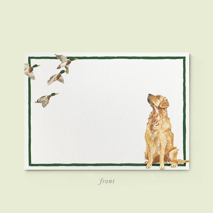 Golden Retriver stationery card - 03