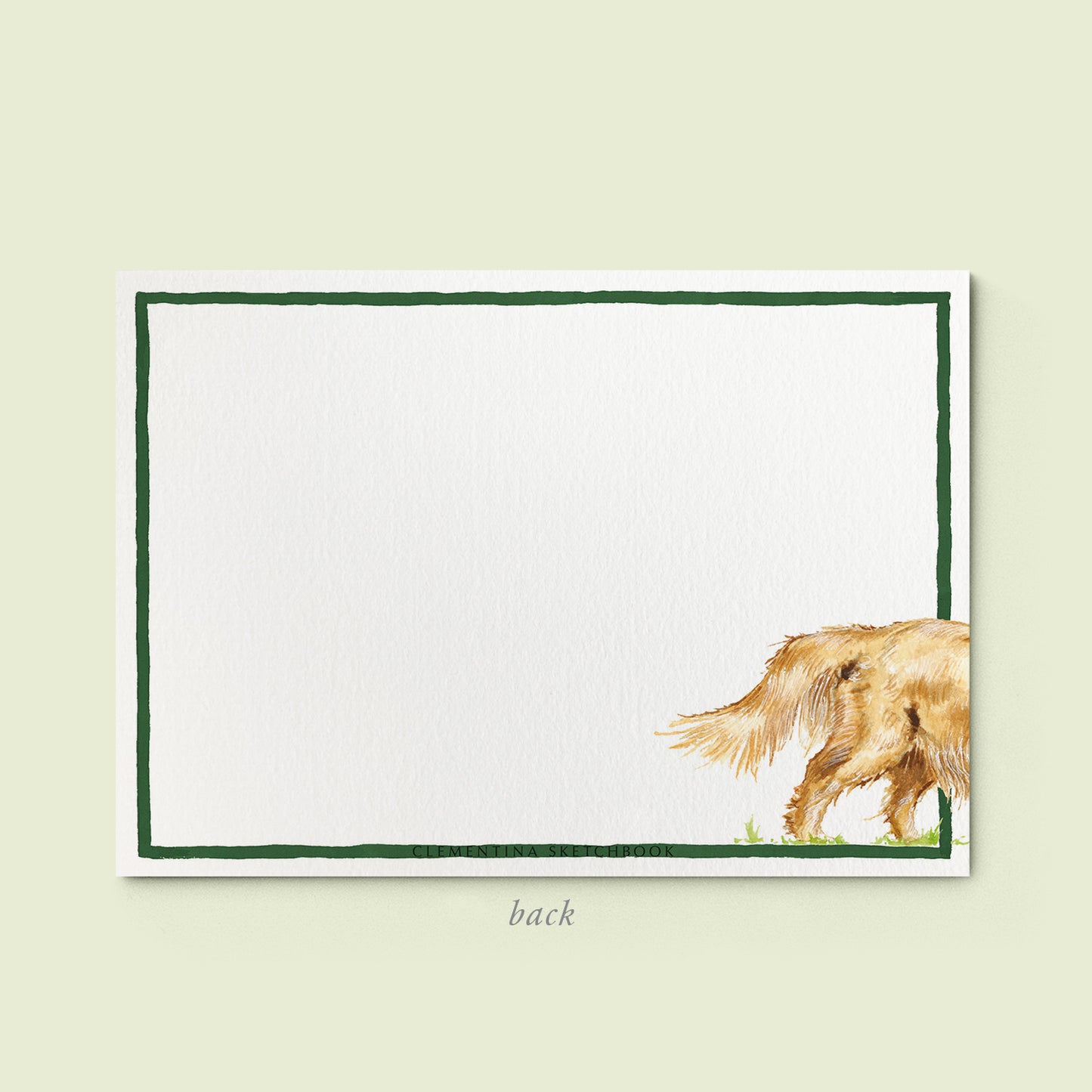 Golden Retriver stationery card - 04