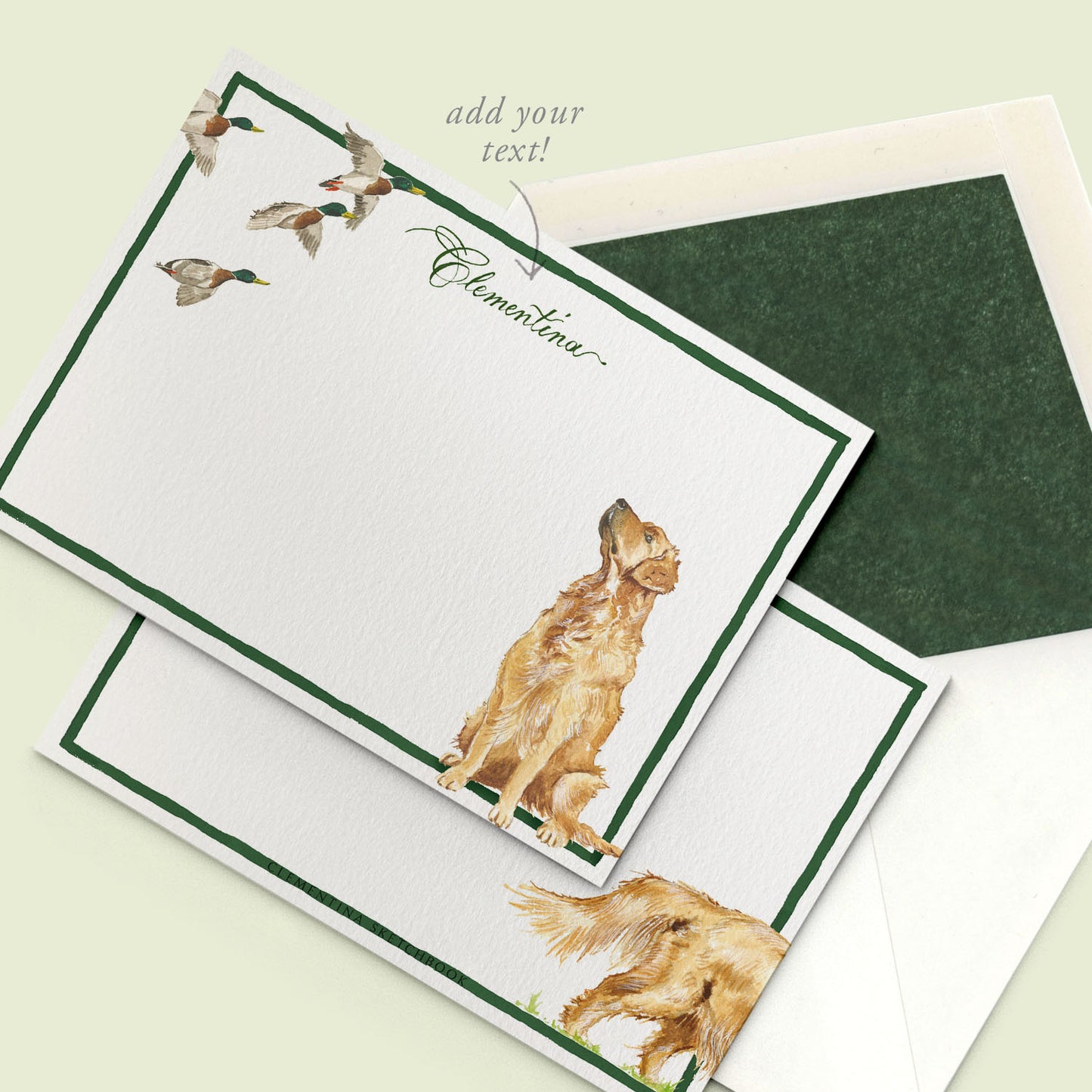 Golden Retriever Stationery Cards