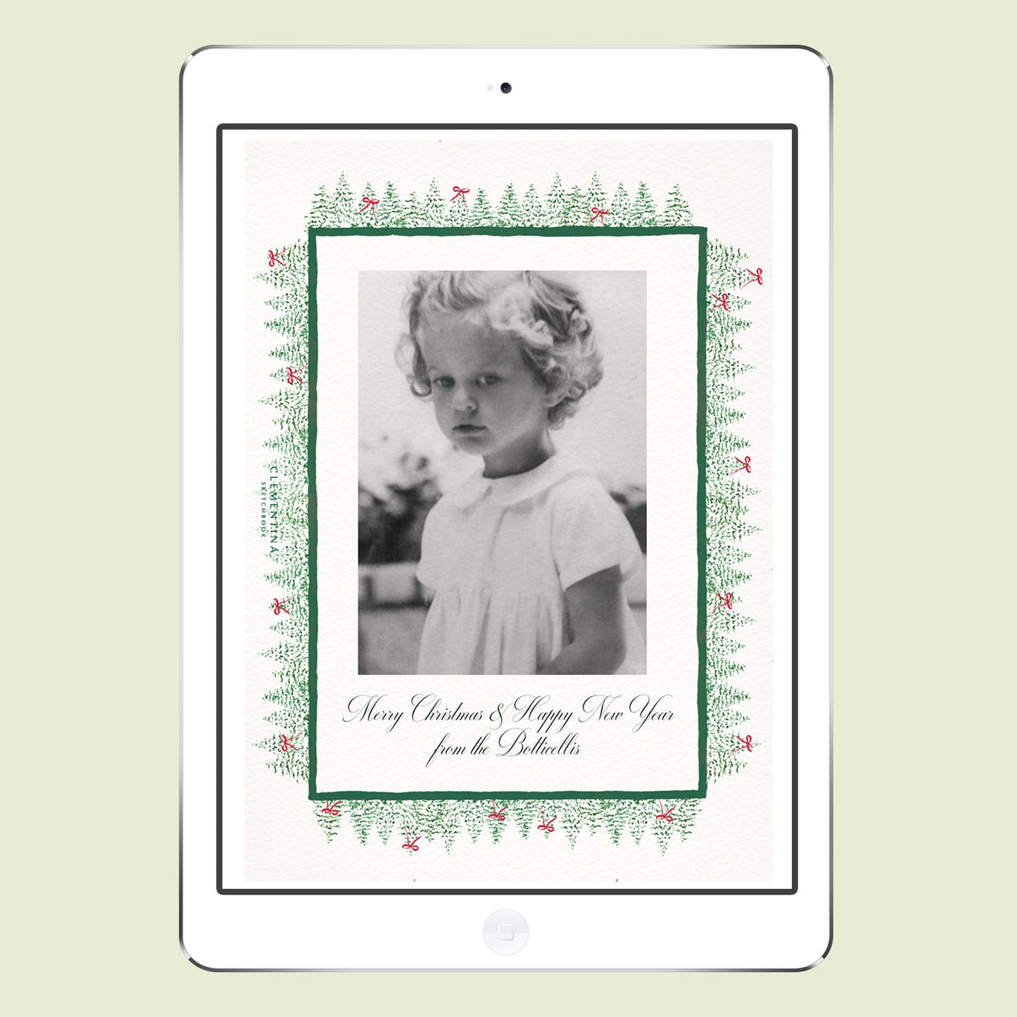 GREEN PINES digital FAMILY CARDs