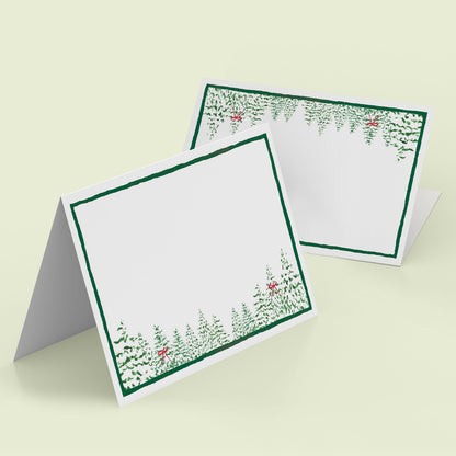 Green Pines Mini Personal Stationery Cards