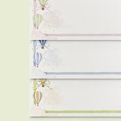Hot Air Balloons Mini Notecards