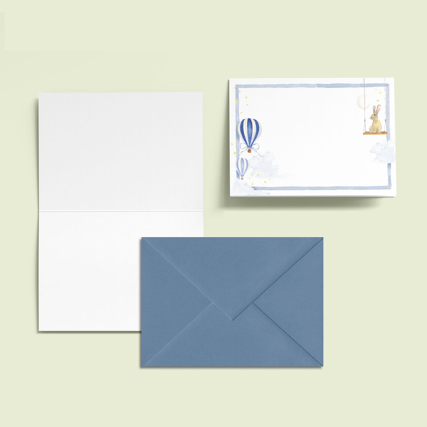 Hot Air Balloons Mini Personal Stationery Cards