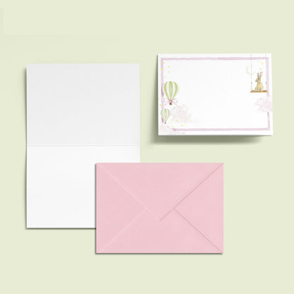 Hot Air Balloons Mini Personal Stationery Cards