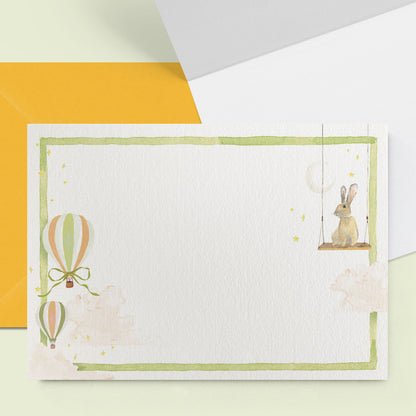 Hot Air Balloons Mini Personal Stationery Cards