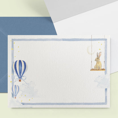 Hot Air Balloons Mini Personal Stationery Cards