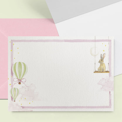 Hot Air Balloons Mini Personal Stationery Cards