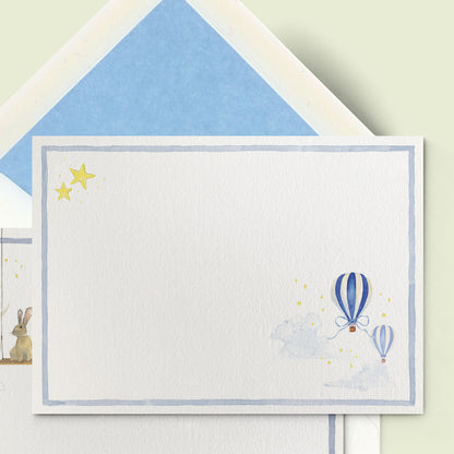 Hot Air Balloons Stationery Cards