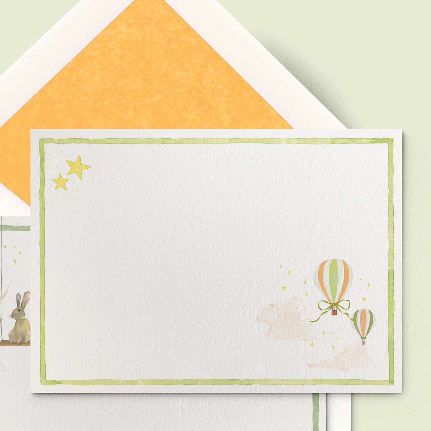 Hot Air Balloons Stationery Cards