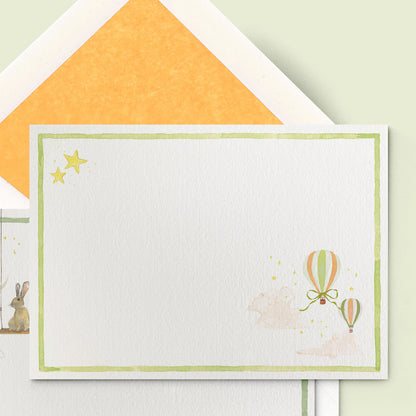 Hot Air Balloons Stationery Cards