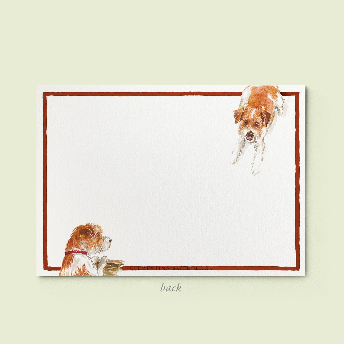 Jack Russel stationery card - 04