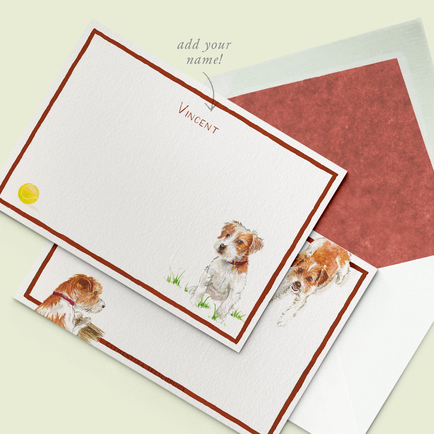 Jack Russells Stationery Cards