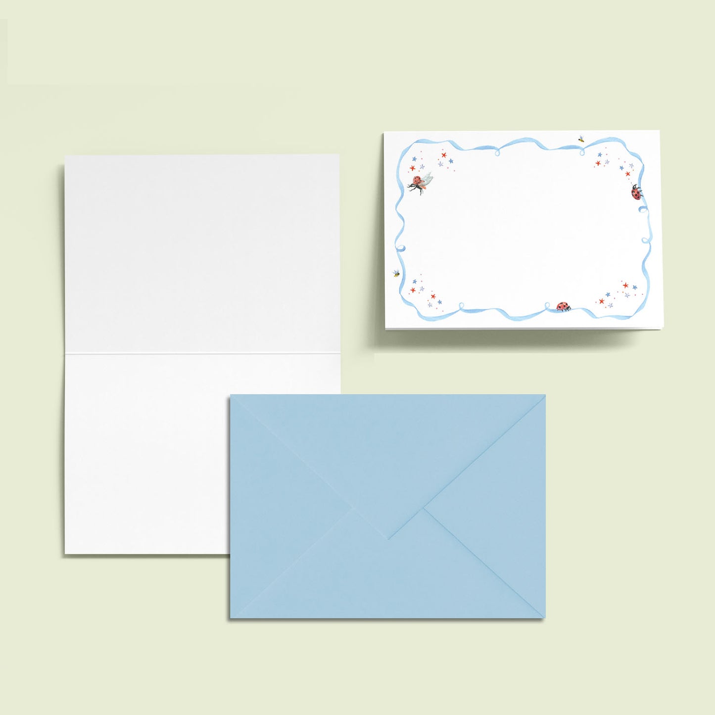 Ladybirds Mini Personal Stationery Cards