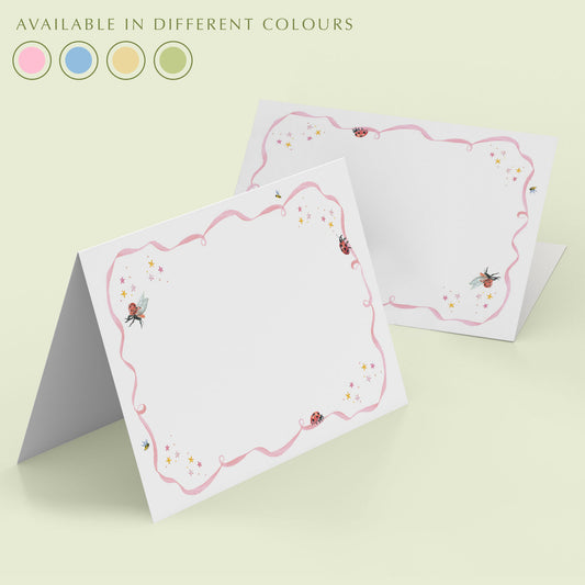 Ladybirds Monochrome Place cards